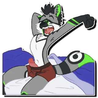 Sticker 🥱 Dack NSFW by Nelain