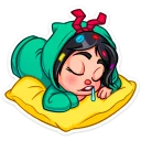 Sticker 😴 Ванилопа фон Кекс @TgSticker