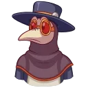 Video sticker 😴 Plague Doctor Hawk