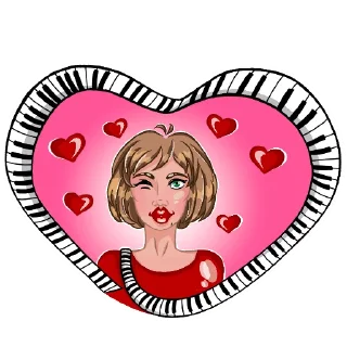 Sticker 💋 PianoGirl