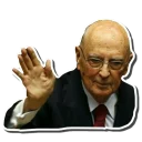 Sticker 👋 Re Giorgio (Napolitano)