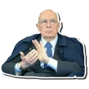 Sticker 👏 Re Giorgio (Napolitano)