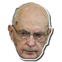 Sticker 😑 Re Giorgio (Napolitano)