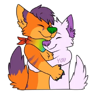 Sticker 🤗 Fluffy Foxy