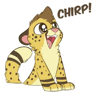 Sticker 😄 Chirpy Cheetah