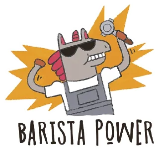 Sticker 💪 BaristaStickers_en