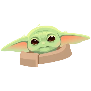 Sticker 😔 Baby Yoda - by @alfmaler