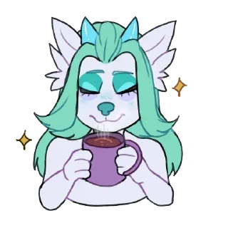 Sticker ☕️ Mo’olani (Character owned by Ryunishi_Okami)