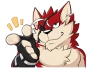 Sticker 😏 Takemoto Bara Wolf Copy