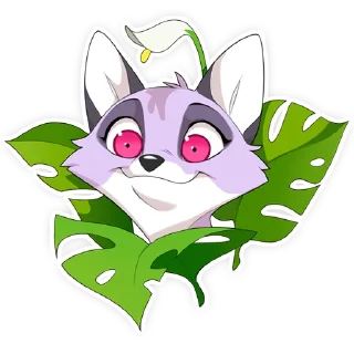 Sticker 🌿 Yulli - space fox