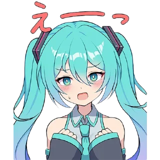 Sticker 😠 Hatsune Miku by @Heiliger_Arts