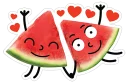 Sticker ❤ watermelon