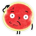 Sticker 😭 watermelon