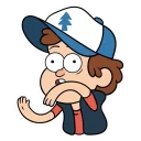 Sticker 😲 Диппер - Gravity Falls (@TgSticker)