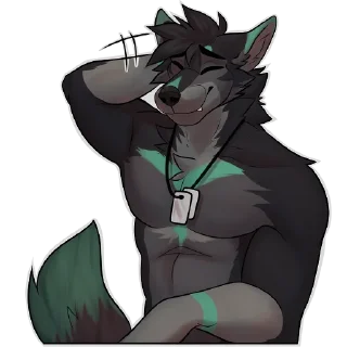 Video sticker 😅 Nate the Wolfdog