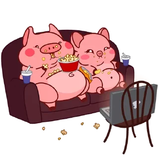 Sticker 🐷 Свин Валера / Pig Valera (@Mari_Deinos)