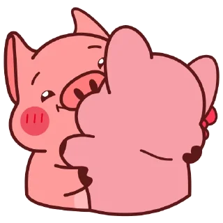 Sticker 🫂 Свин Валера / Pig Valera (@Mari_Deinos)