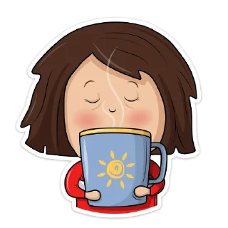 Sticker ☕️ Лили и Ры @tatyana_skorina