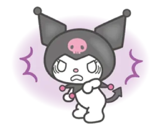 Video sticker 😠 Kuromi by @anime_stickerr