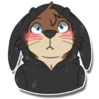 Sticker 😳 FudgeTheOtter