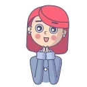 Video sticker 😃 Red Elizabeth