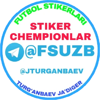 Sticker 👍 Champion(Turg'anbaev Ja'diger)