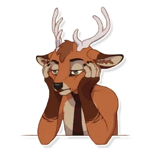 Sticker 😐 Deer — @stckrRobot