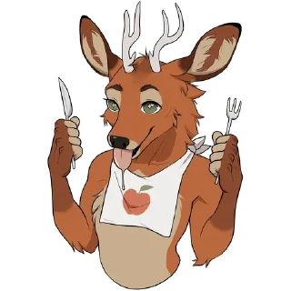 Sticker 🍽️ Deer — @stckrRobot