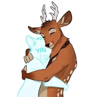 Sticker 😊 Deer — @stckrRobot