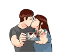 Sticker 💏 The Kissing