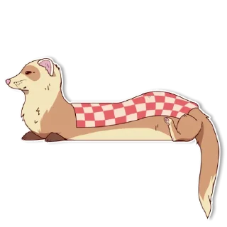 Sticker 😴 Ferret Pack