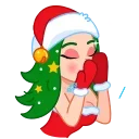 Video sticker 😘 Santa Girl