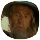 Sticker 🤔 ⭕️ Gandalf (first movie) @lennysticker