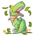 Sticker 🤑 The almost good Dinosaur