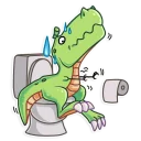 Sticker 🚽 The almost good Dinosaur