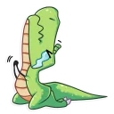 Sticker 😭 The almost good Dinosaur