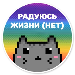 Sticker 😊 misanthropic cat