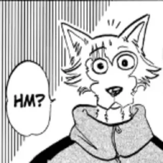 Sticker ❓ Beastars Reaction Pic by @Flufferino_