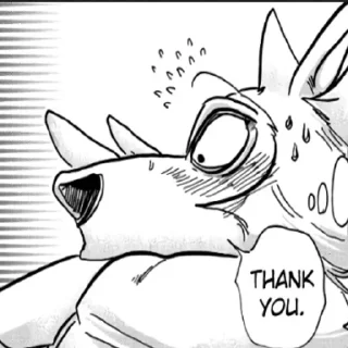 Sticker 😳 Beastars Reaction Pic by @Flufferino_