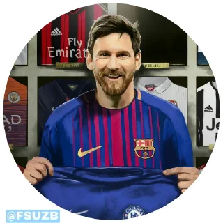 Sticker 👑 LIONEL MESSI(by TURG'ANBAEV JA'DIGER)