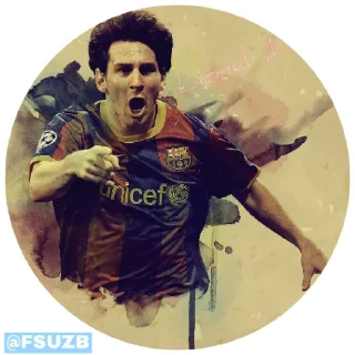 Sticker 👑 LIONEL MESSI(by TURG'ANBAEV JA'DIGER)