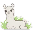 Sticker 🌿 Lama