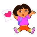 Video sticker ❤ Dora