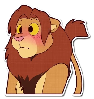 Sticker 😳 Lion — @stckrRobot