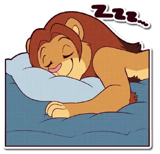 Video sticker 😴 Lion — @stckrRobot