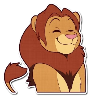 Video sticker 😊 Lion — @stckrRobot