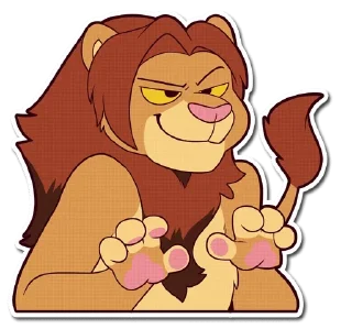 Sticker 😏 Lion — @stckrRobot