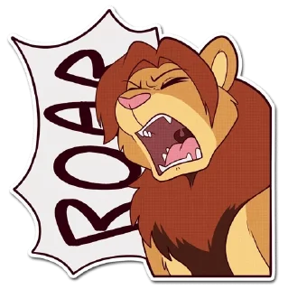 Sticker 🦁 Lion — @stckrRobot