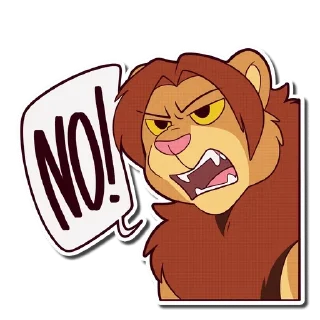 Sticker 👎 Lion — @stckrRobot