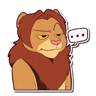 Sticker 💬 Lion — @stckrRobot